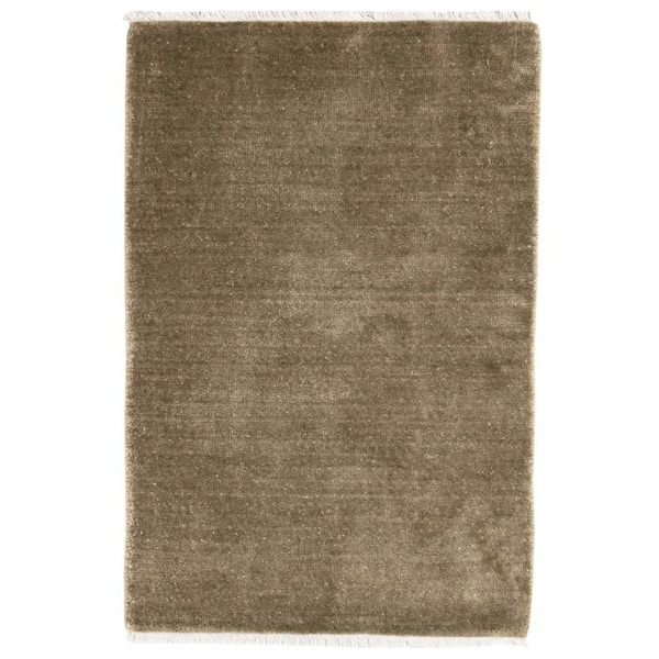 Hudson Hand Loom Knotted Kelp 5 ft. x 8 ft. Indoor Area Rug