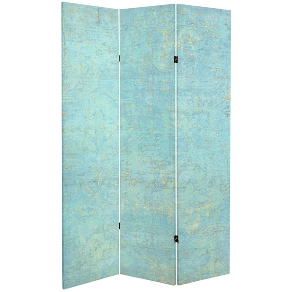 Hanging Room Divider Blue Marble Texture with Curly Veins It can be Used  for 12 Pieces Decorative Screen Panels PVC Room Divider Panels for Living