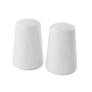 Simply White Porcelain 2.4 in. Salt and Pepper Shakers