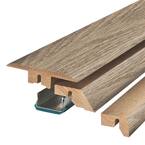 Highrock Grey Oak 3/4 in. Thick x 2-1/8 in. Wide x 78-3/4 in. Length Laminate 4-in-1 Molding