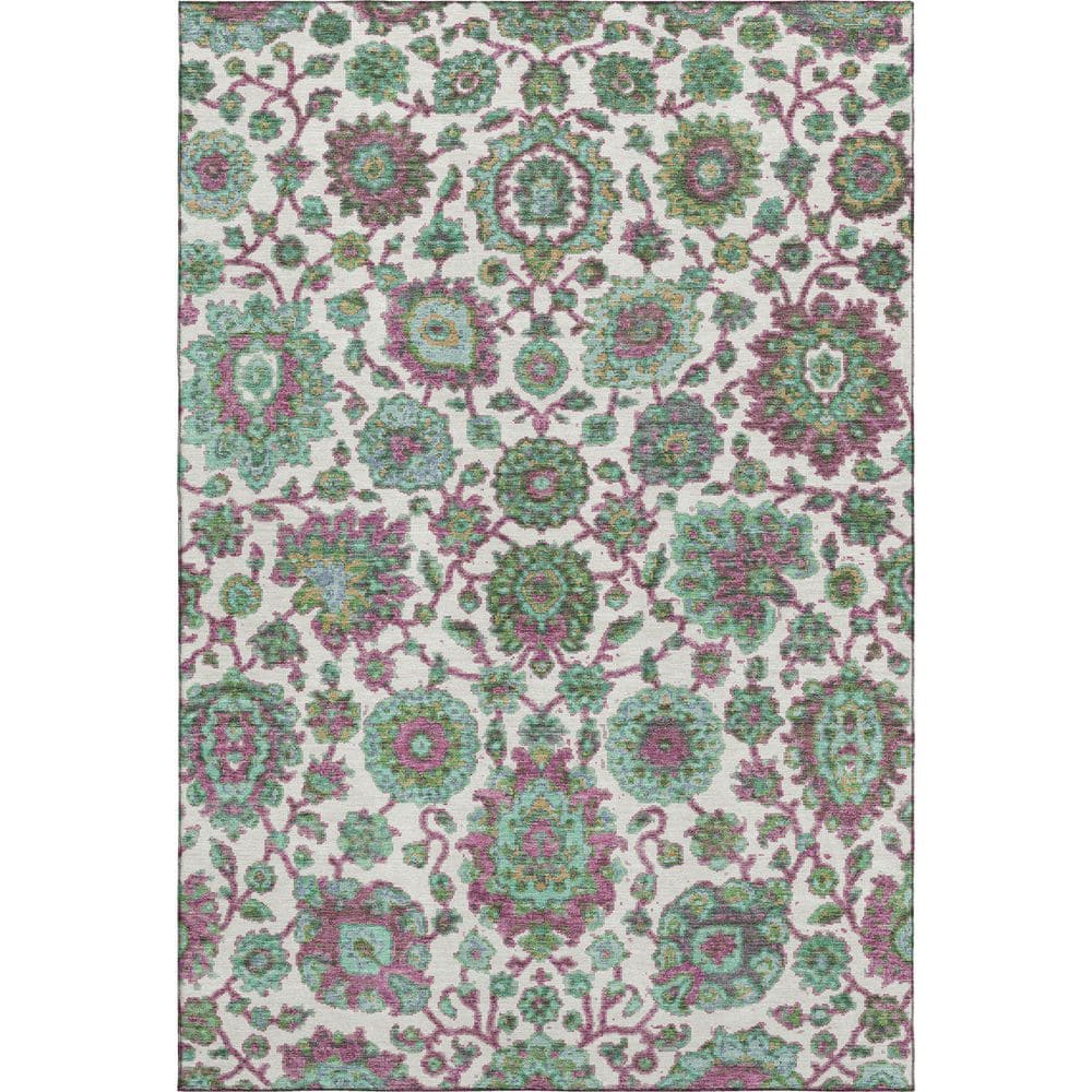 Mayfield Premium Machine Washable Abstract AMF2187 Mint 3 ft. x 4 ft. Area Rug price history on PriceWatchPro