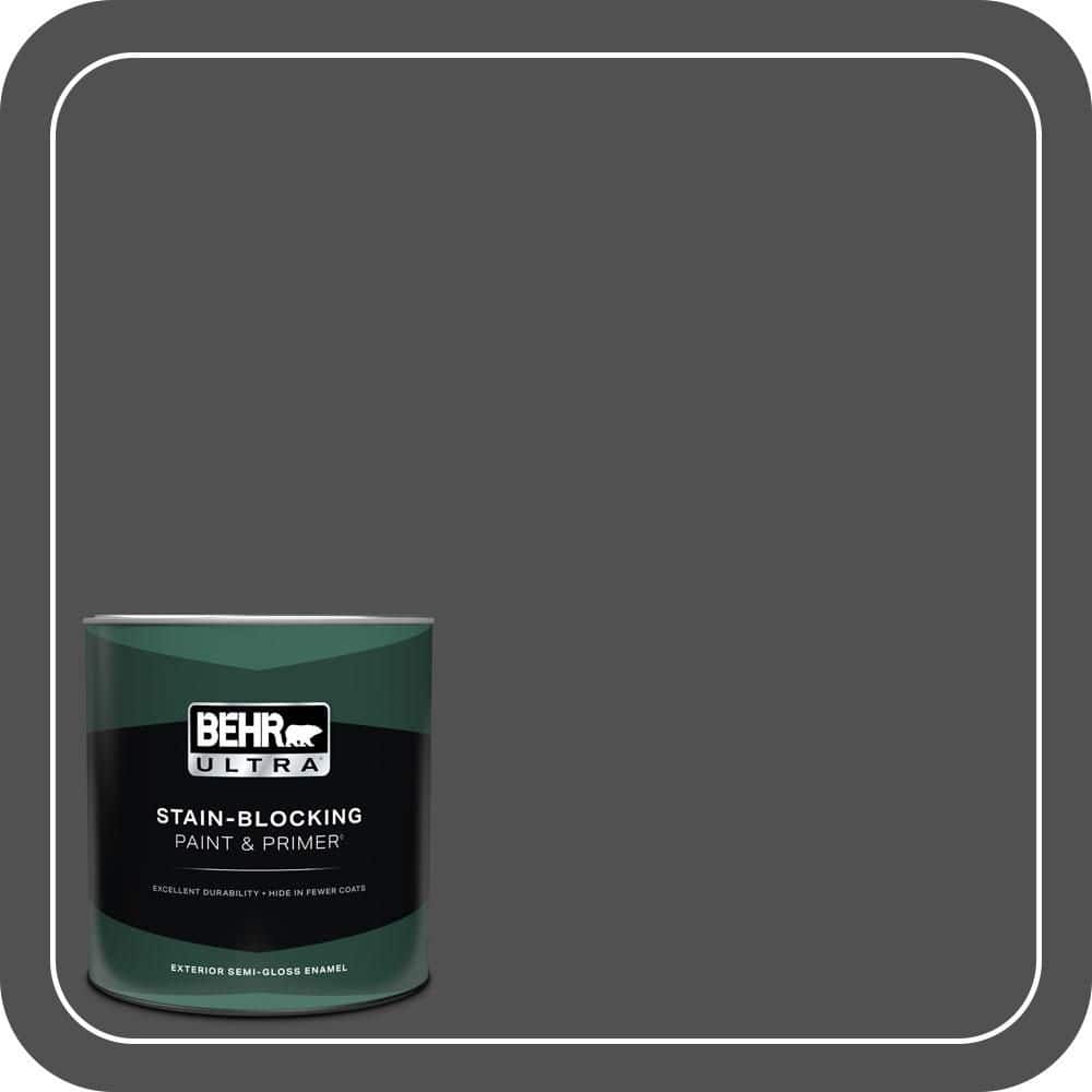 1 qt. #N460-7 Space Black Semi-Gloss Enamel Exterior Paint & Primer price history on PriceWatchPro