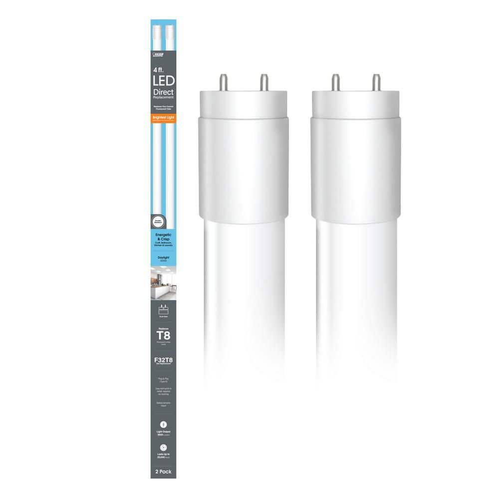 Feit Electric 64-Watt Equivalent 4 ft. T8 G13 Type A Plug and Play
