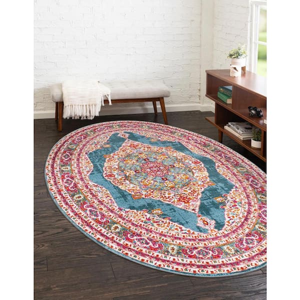 Baracoa Regla Turquoise 3' 3 x 5' 3 Area Rug