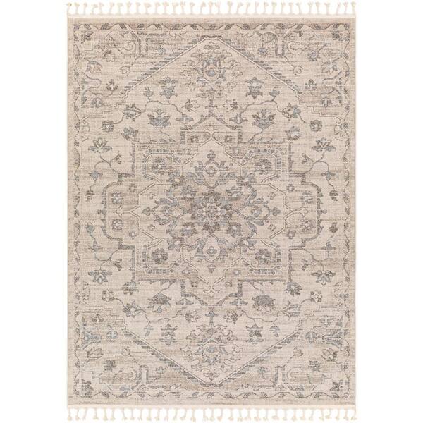 Artistic Weavers Euphoria Dark Vanilla Traditional 8 ft. x 10 ft. Indoor Area Rug