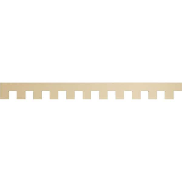 Ekena Millwork 1 in. D x 8 in. W x 88 in. L Primed Polyurethane Panel Moulding