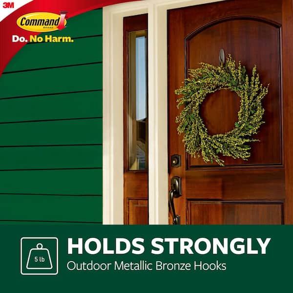 Command 4 lbs. Large Clear Outdoor Window Hook (2-Pack) (2 Hooks, 4 Water  Resistant Strips) 17093CLR-AW - The Home Depot