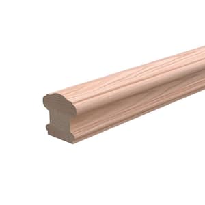 Stair Parts 6710 8 ft. Unfinished Red Oak Handrail