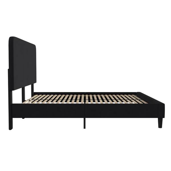 Gray Wood Frame King Platform Bed