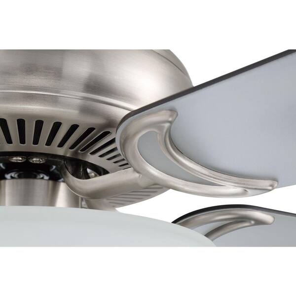 3-Light Brushed Nickel Ceiling Fan Bowl Fitter LED Light Kit 3-Light Brushed Nickel Ceiling Fan Bowl Fitter LED Light Kit