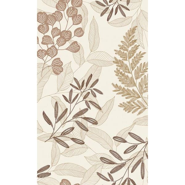 Walls Republic Terracotta Tropical Branches & Leaves Botanical Printed Non-Woven Paper Non Pasted Textured Wallpaper 57 Sq. Ft.