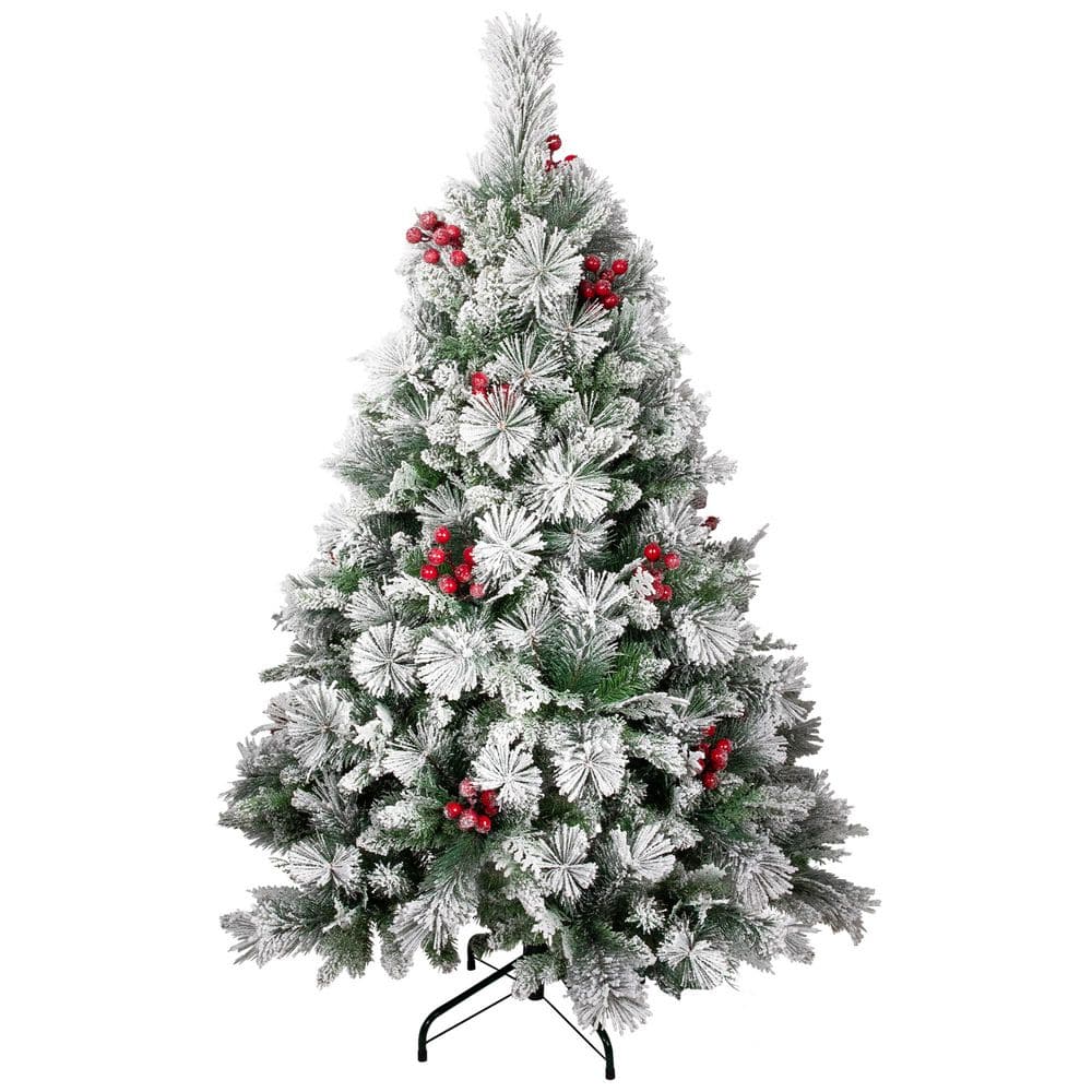 Real Touch️ Full Heavily Flocked Whittaker Spruce Artificial Christmas Tree-5'-Unlit price history on PriceWatchPro