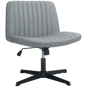 Polyester Rolling Home Office Desk Chair in Gray