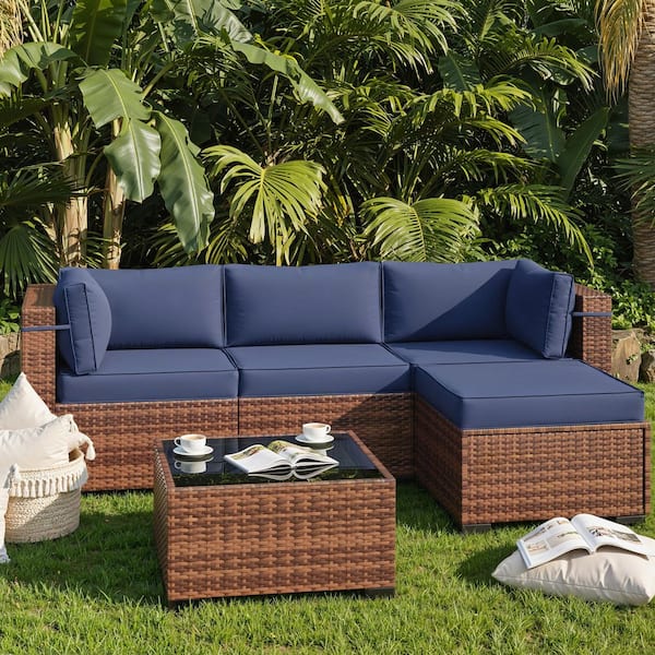 Poteban Outdoor 25.2 in. x 13.6 in. CushionGuard, 9-Pieces Deep