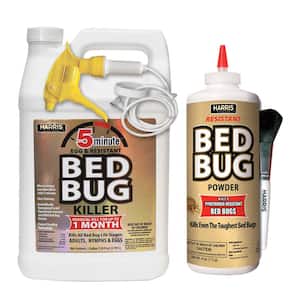 5-Minute Bed Bug Killer Gallon and Resistant Bed Bug Powder 4 oz. Pro Pack