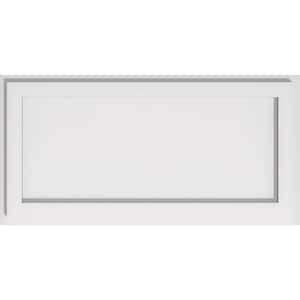 1 in. P X 22 in. W X 11 in. H Rectangle Architectural Grade PVC Contemporary Ceiling Medallion