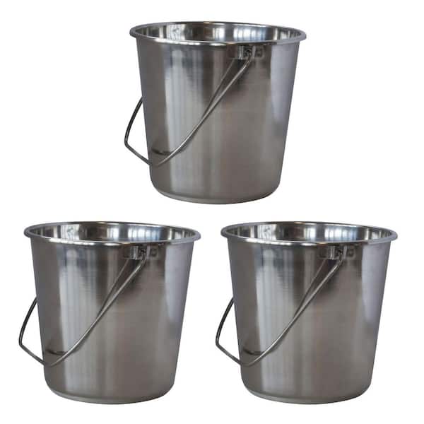 Sportsman Extra Large Stainless Steel Bucket Set (3-Pack)
