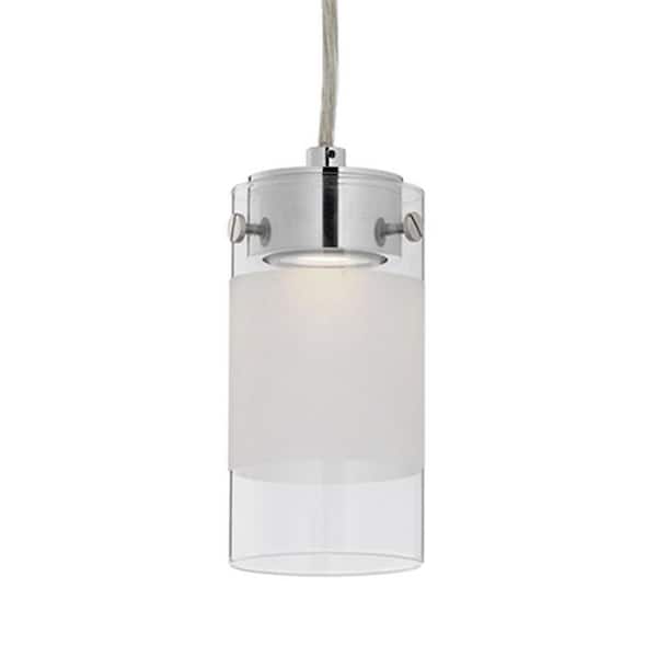 Radionic Hi Tech Patricia 1-Light 40-Watt Equivalence Chrome Integrated LED Pendant