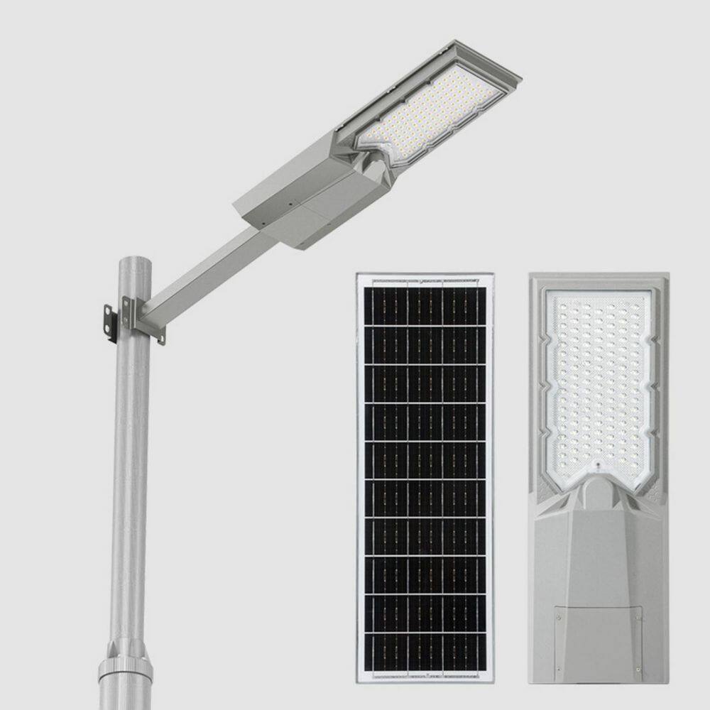 3000-Lumens Gray 5000K Outdoor Commercial Integrated LED Solar Security Path Walkway Area Flood Lights (Dusk to Dawn) price history on PriceWatchPro