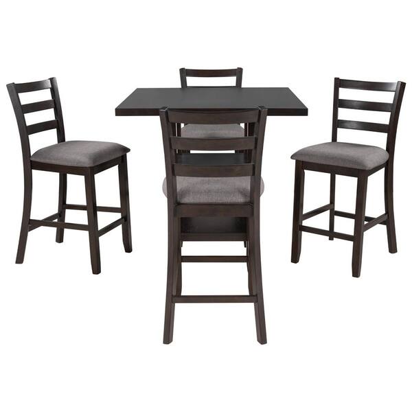 Dining Table Set 4 Padded Chairs, Counter Height Dining Room Table And Chair Set India