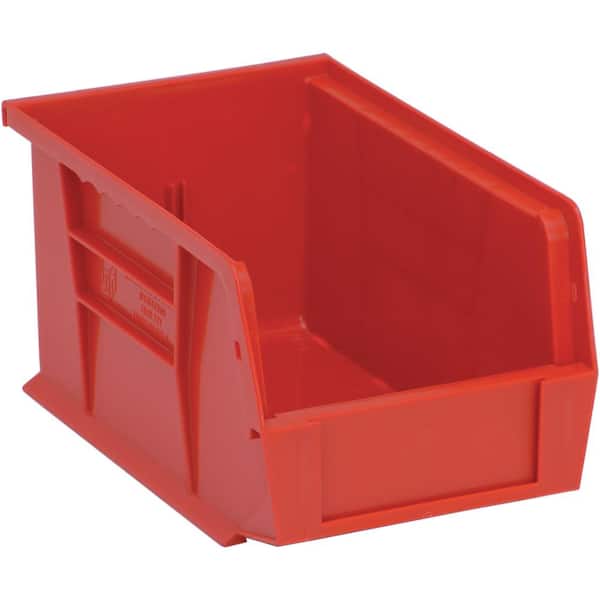 QUANTUM STORAGE SYSTEMS Ultra Series 2.40 qt. Stack and Hang Bin in Red (12-Pack)