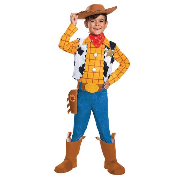 Boy's Deluxe Toy Story 4 Woody Costume - Medium 7-8 - Kids Halloween Costume