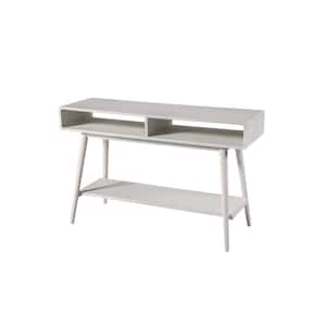 Cambria 48 in. Wide Rectangle Wood Console Table - Zebrano White Wash