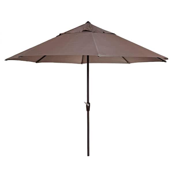 RST Brands Terrace Market 10-1/2 ft. Patio Umbrella in Brown
