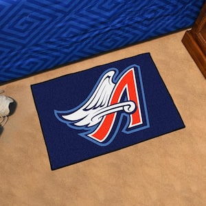 MLB - Los Angeles Angels Retro Collection Baseball Rug - 27in. Diameter -  (1997 Anaheim Angels) - 3'6 Round - 3'6 Round