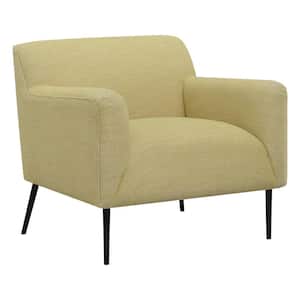 Sally Lemon Upholstered Track Arms Accent Chair