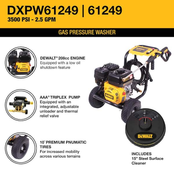 Dewalt 3500 psi pressure washer sale