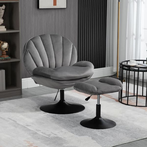 Grey velvet chair online cheap