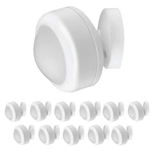 Rechargeable Battery-Powered Wi-Fi Smart Wireless Motion Sensor Alarm, Easy Setup - No Hub Required, White (12-Pack)