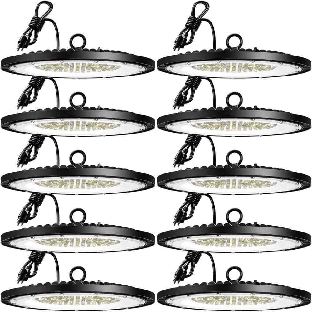 UFO LED High Bay Light, 120 Volt, 28000 Lumen, Corded Industrial Lighting, IP65 Waterproof Warehouse Fixture (10 Pack) price history on PriceWatchPro