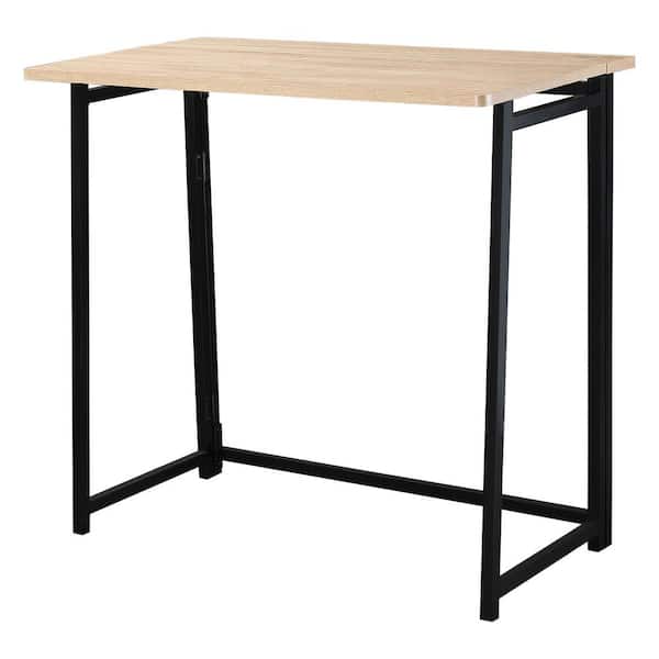 120cm x 60cm x 74cm】Home Office Desk Table Computer Desk Furniture Solid  Wood + Stainless Steel
