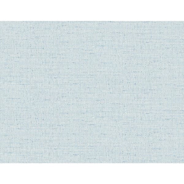 60.75 sq. ft. Coastal Haven Sea Breeze Kaya Faux Paperweave Embossed Vinyl Unpasted Wallpaper Roll