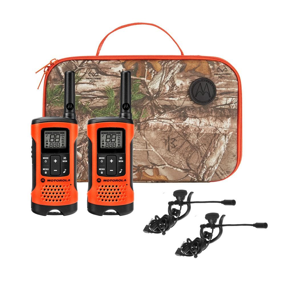 MOTOROLA Talkabout T265 Rechargeable 2-Way Radio Sportsman Edition in  Orange with Black (2-Pack) T265 The Home Depot