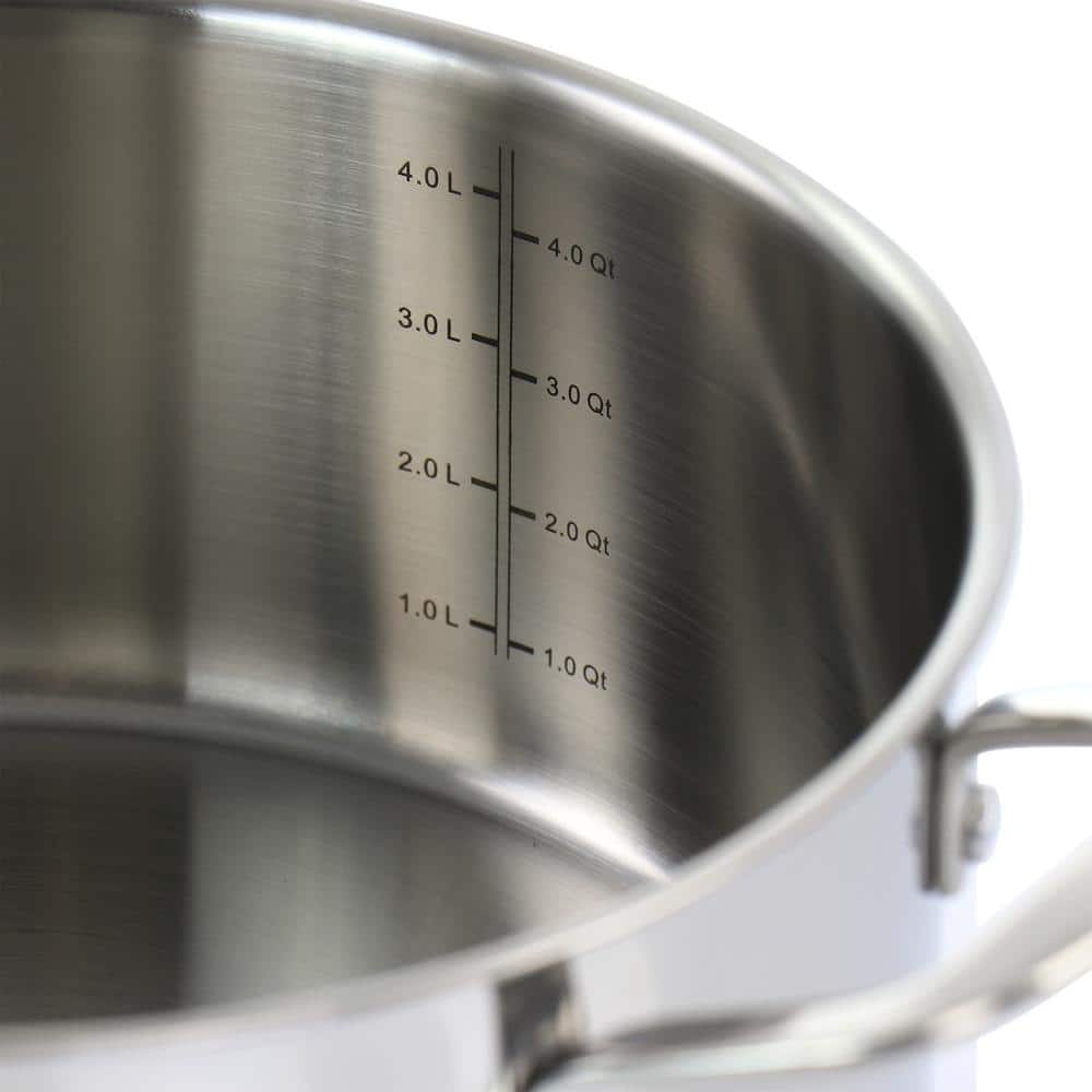 5 Quart Stainless Steel Dutch Oven with Vented Glass Lid