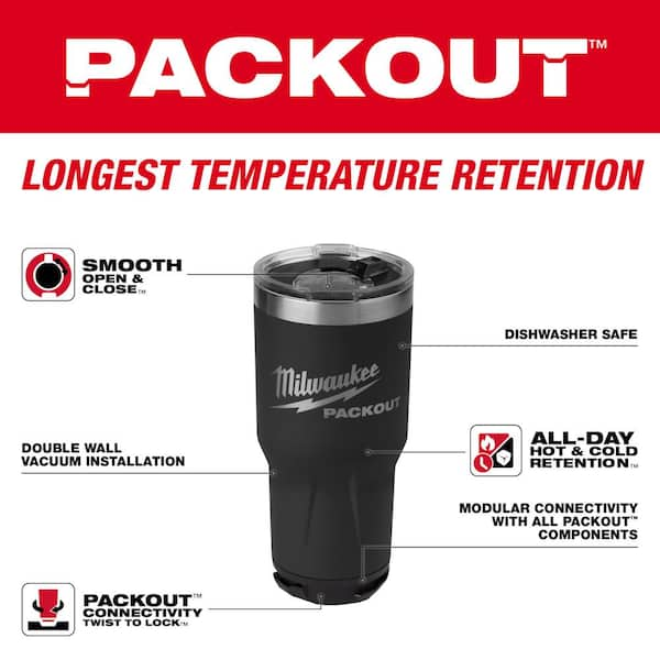 Milwaukee Tool 48-22-8393B Milwaukee PACKOUT 30 oz. Tumblers | Summit Racing