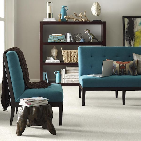 Elegant Dosinia - Halo - Beige 48.8 oz. Nylon Pattern Installed Carpet