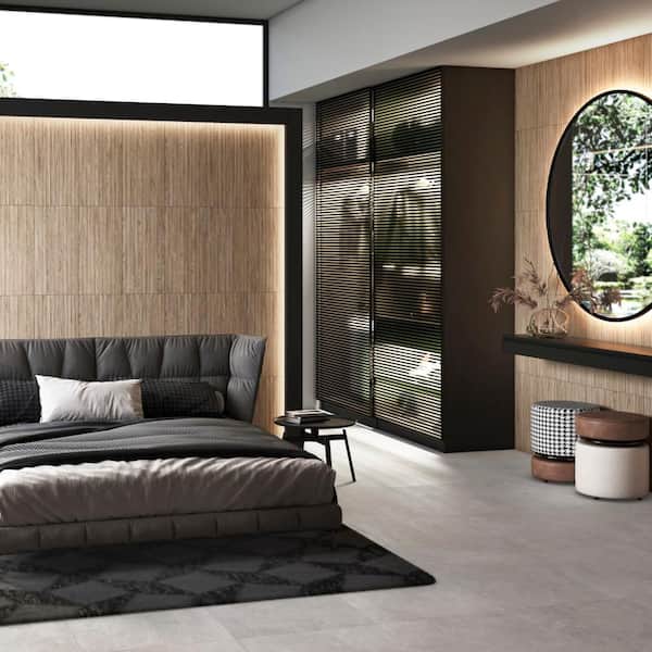 Woodstrip Roble 11-3/4 in. x 11-3/4 in. Ceramic Wall Take Home Tile Sample