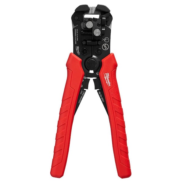 Milwaukee Self-Adjusting Wire Stripper / Cutter with Comfort Grip  48-22-3082 - The Home Depot