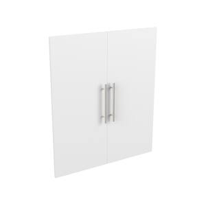 Style+ 25 in. W Modern White Closet Door Kit