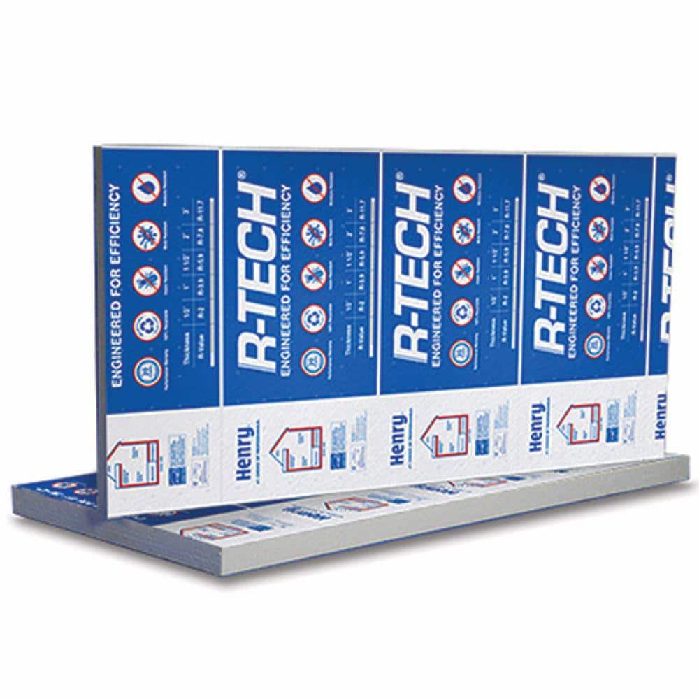 R-Tech 1 1/2 in x 48 in. x 8 ft. R-5.78 EPS Rigid Foam Board Insulation  320817 - The Home Depot