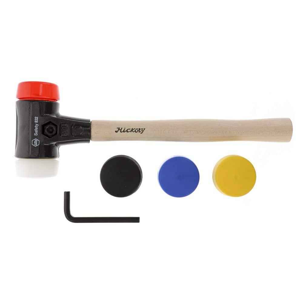 S/M/L Mallet Rubber Hammer Ceramic Tile Installation Hammer w/ Fiberglass Handle L, Size: Large, Black