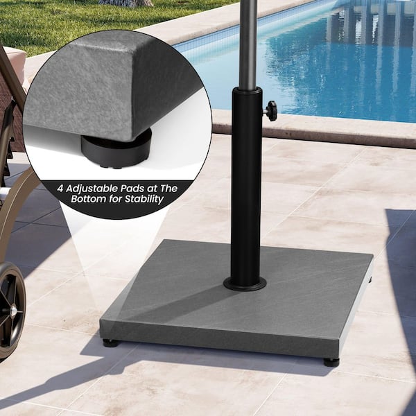 40 lbs. Cement Patio Umbrella Base in Gray
