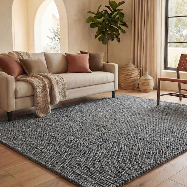 Natura Dark Gray 4 ft. x 6 ft. Gradient Area Rug