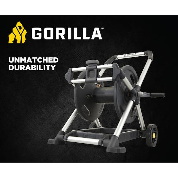 Gorilla 200 ft. Aluminum Zero Rust Premium Mobile Hose Reel GRM