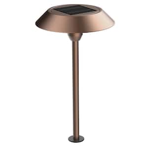 OneSync Landscape 40 Lumens Bronze Solar Integrated LED Outdoor Path Light with Dusk-To-Dawn Multi-CCT+RGB Wireless