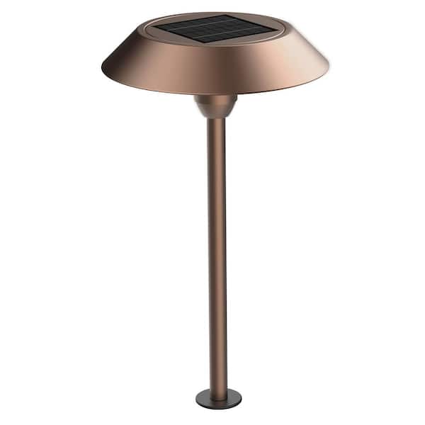 Feit Electric OneSync Landscape 40 Lumens Bronze Solar Integrated LED Outdoor Path Light with Dusk-To-Dawn Multi-CCT+RGB Wireless